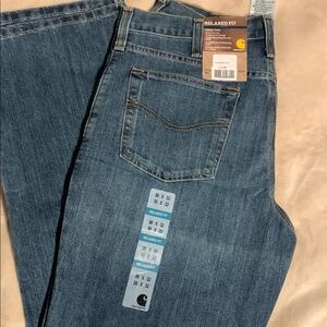 NWT Carhartt Men's Relaxed Fit Jeans - Blue